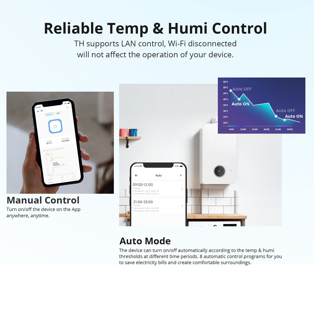 SONOFF TH Origin Smart Temperature and Humidity Monitoring Switch