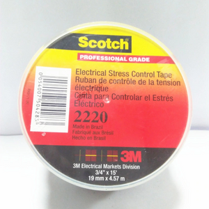 3m2220# Electrical Stress Control Tape Electrical Insulation Tape Temperature Resistant Electrical Tape Anti-UV Compatibility