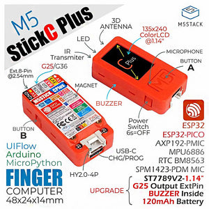 M5 StickC PLUS ESP32 IoT Development Board New Graphical Programming Kit IoT