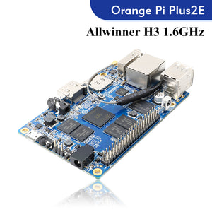 Orange Pi Plus2e Single Board Computer 2GB RAM 16GB EMMC Allwinner H3 Support Android Ubuntu Debian OS Demo Development Board
