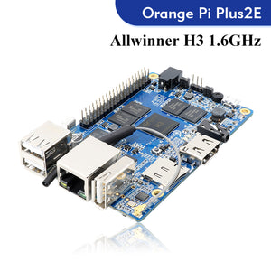 Orange Pi Plus2e Single Board Computer 2GB RAM 16GB EMMC Allwinner H3 Support Android Ubuntu Debian OS Demo Development Board