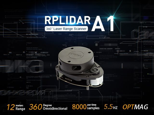 RPLiDAR A1M8-R6 360 Degree Laser Scanner Kit - 12M Range