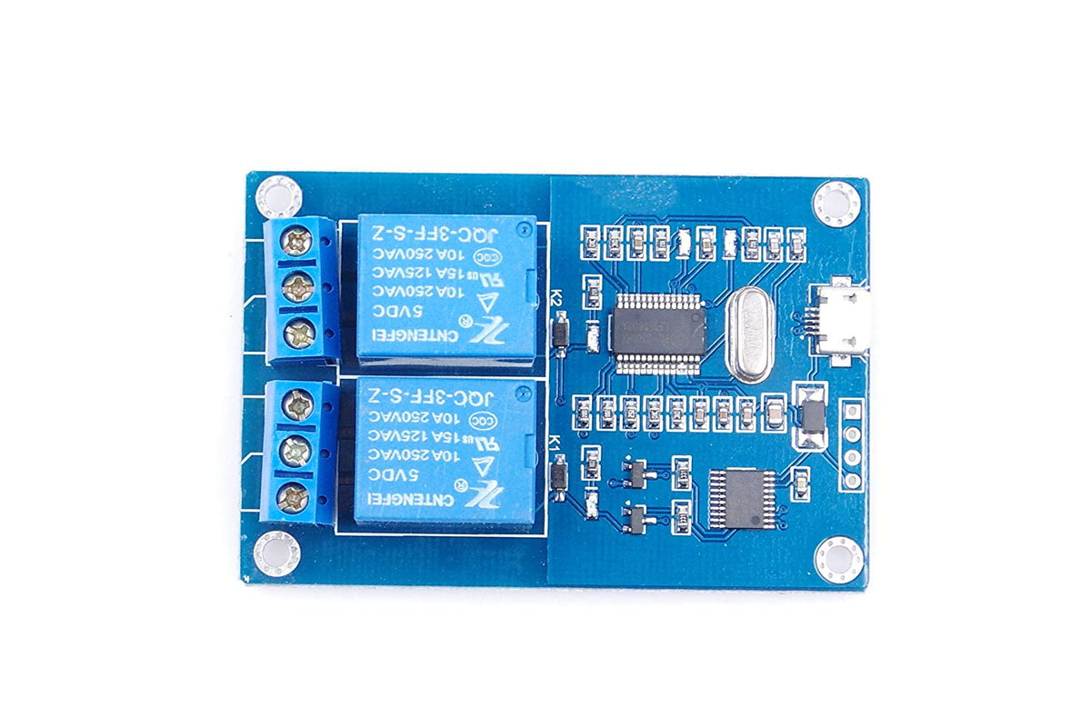 MICRO USB Relay Module 5v 2 Channel Relay Module – Sunhokey Electronics ...