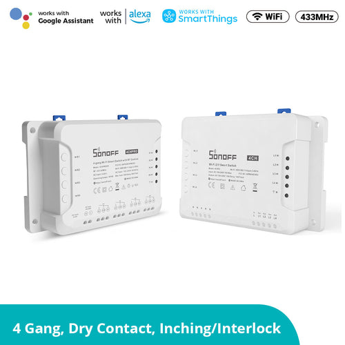 SONOFF 4CHR3 & 4CHPROR3 4-gang Wi-Fi Smart Switch with RF Control