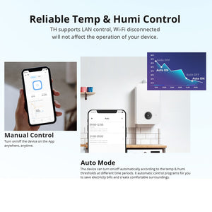 SONOFF TH Origin Smart Temperature and Humidity Monitoring Switch (TH10/16 Upgrade Version)
