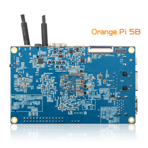 Orange Pi 5B 16G RAM+128G EMMC 64-bit Rockchip RK3588S Dual-band On-board WIFI+BT Gigabit Lan Port Mini PC Single Board Computer