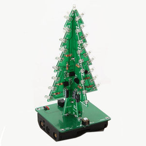 Christmas tree DIY colorful flashlight electronic practice handmade kit Christmas gift ornaments for Christmas