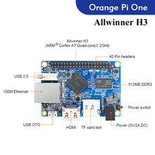Orange Pi One Single Board Computer 1GB Ram Allwinner H3 Demo Board Support Android Ubuntu Debian OS Development Board