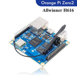 Orange Pi Zero 2 Single Board Computer 1GB RAM Allwinner H616 Chip BT5.0 WIFI Run Android 10 Ubuntu Debian OS Development Board