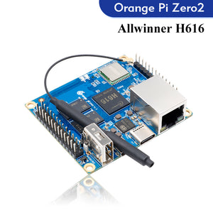 Orange Pi Zero 2 Single Board Computer 1GB RAM Allwinner H616 Chip BT5.0 WIFI Run Android 10 Ubuntu Debian OS Development Board